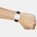 Enticer Men Quartz White Dial Analog Leather Watch A2440