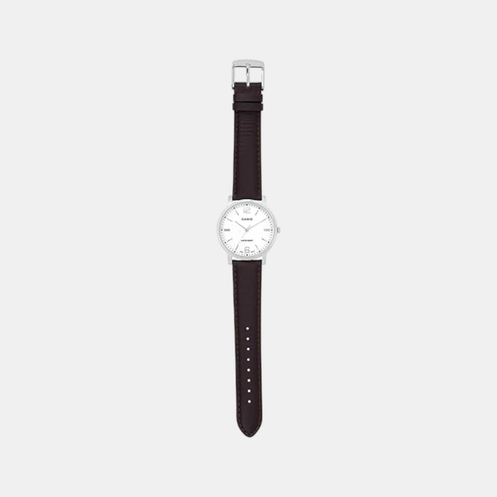 Enticer Men Quartz White Dial Analog Leather Watch A2440