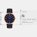 Enticer Men Quartz Blue Dial Analog Leather Watch A2441