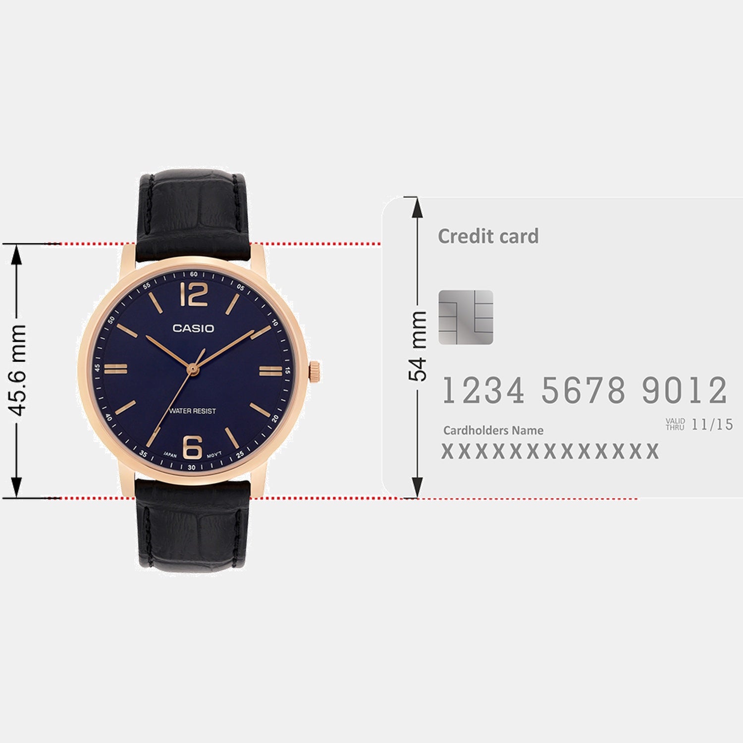 Enticer Men Quartz Blue Dial Analog Leather Watch A2441