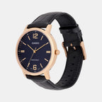 Enticer Men Quartz Blue Dial Analog Leather Watch A2441