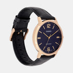 Enticer Men Quartz Blue Dial Analog Leather Watch A2441