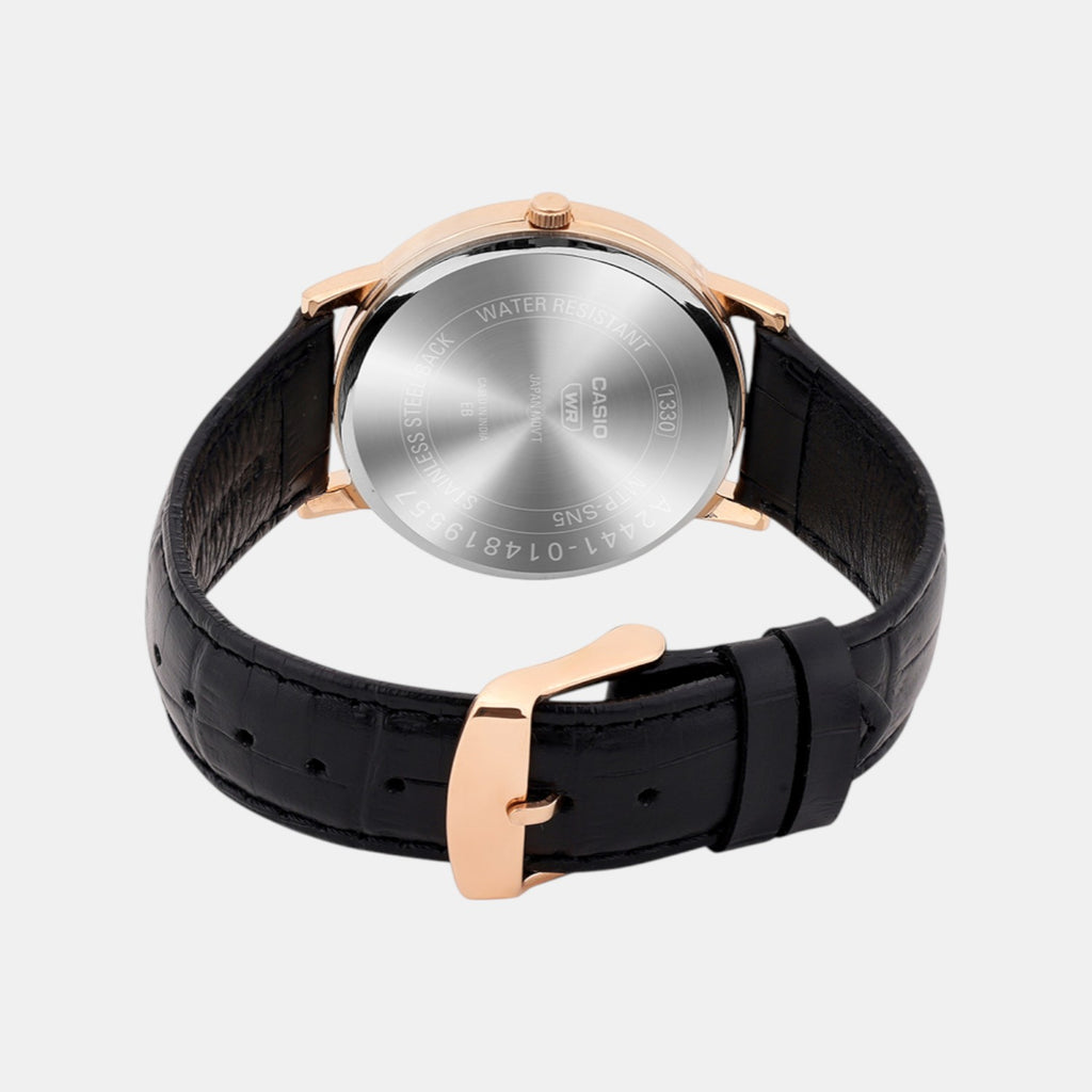 Enticer Men Quartz Blue Dial Analog Leather Watch A2441