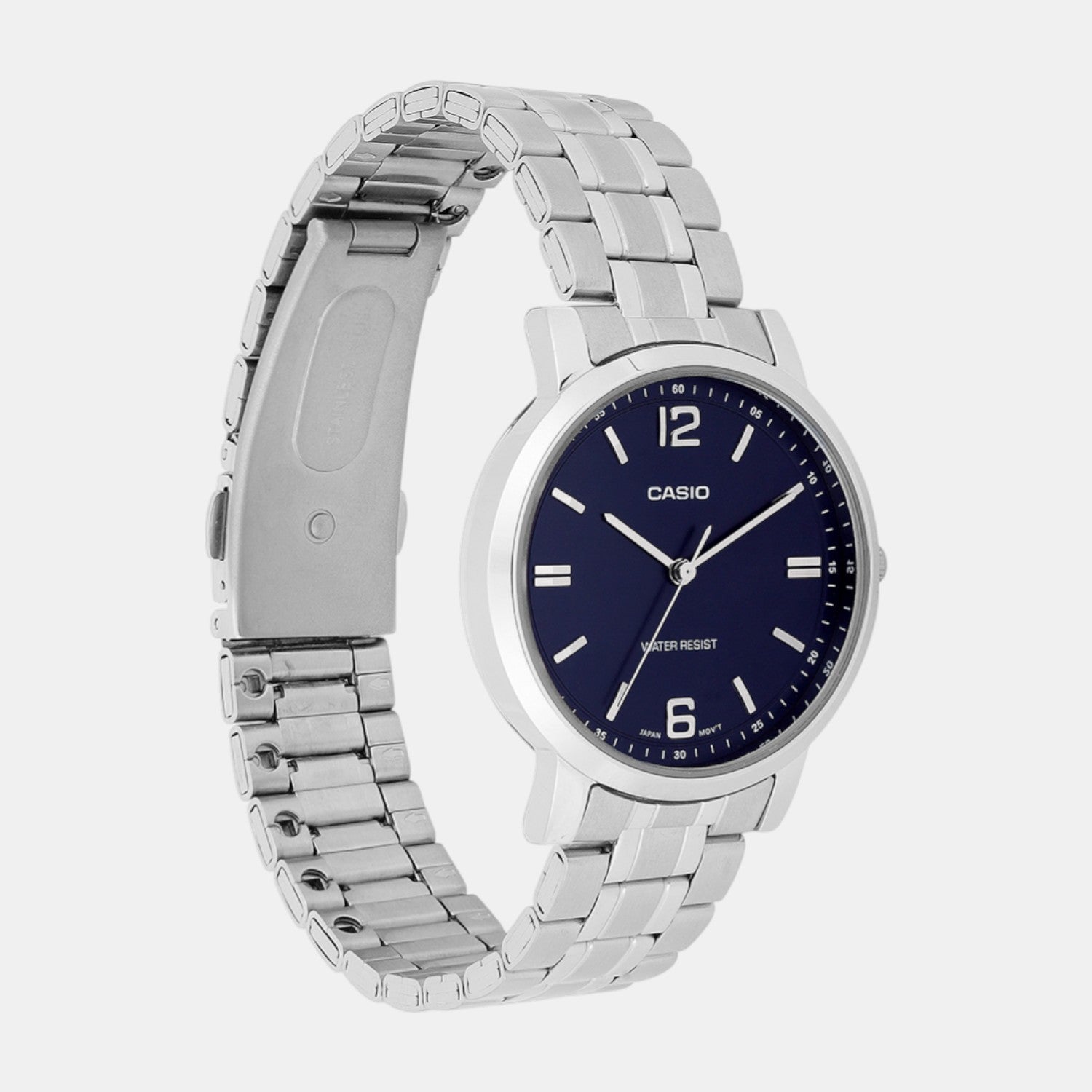 Enticer Women Quartz Blue Dial Analog Stainless Steel Watch A2442