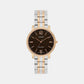 Women Quartz Brown Dial Analog Stainless Steel Watch A2443
