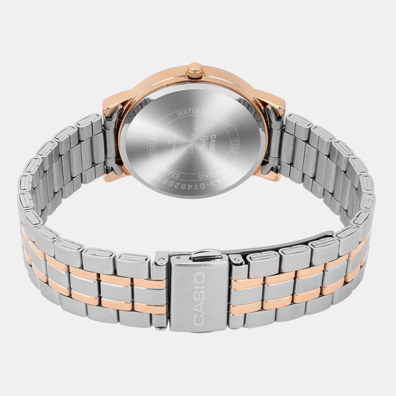 Women Quartz Brown Dial Analog Stainless Steel Watch A2443