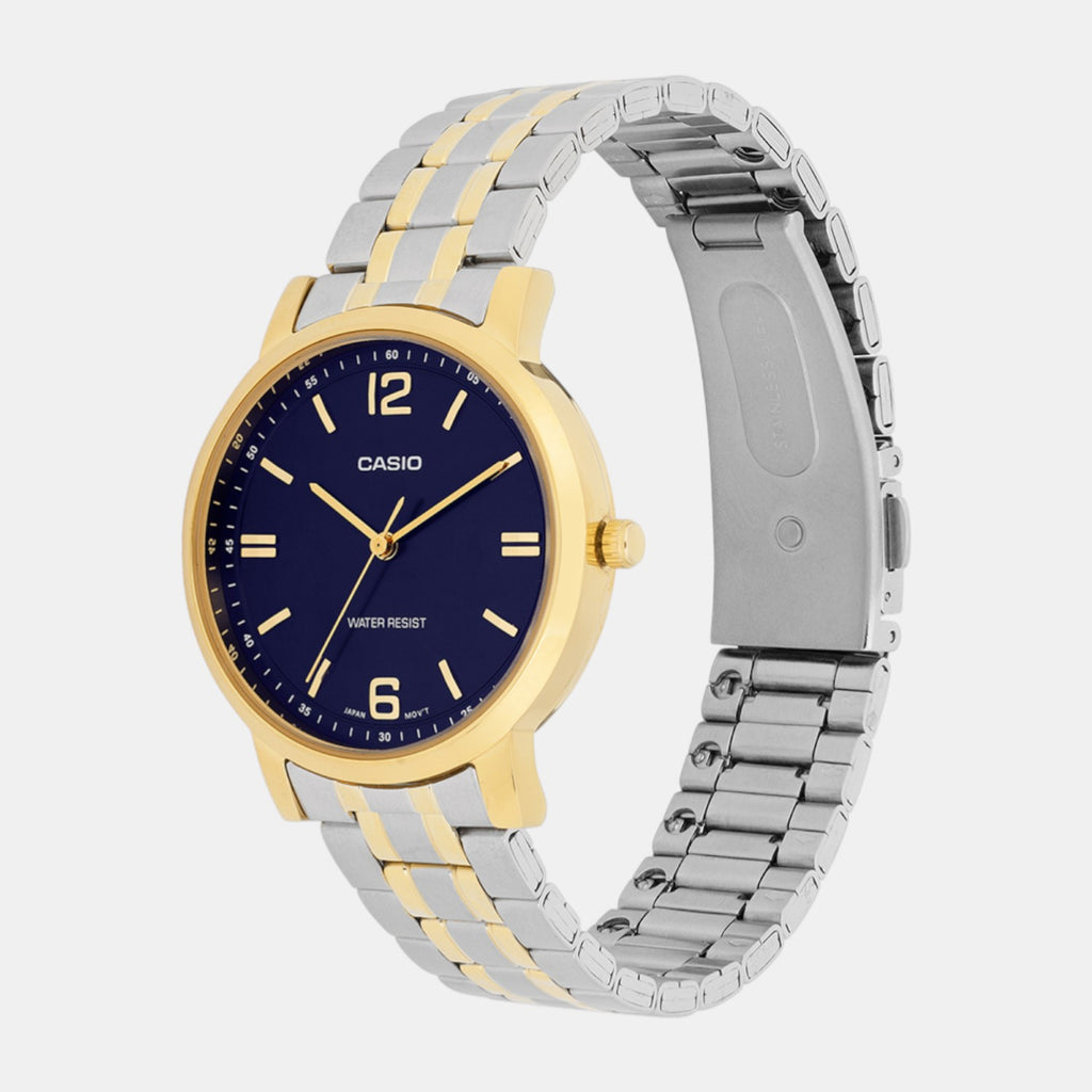 Enticer Women Quartz Blue Dial Analog Stainless Steel Watch A2444