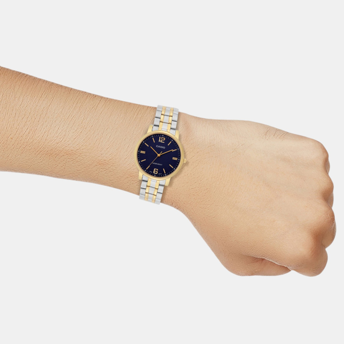 Enticer Women Quartz Blue Dial Analog Stainless Steel Watch A2444