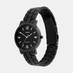 Enticer Women Quartz Black Dial Analog Stainless Steel Watch A2445