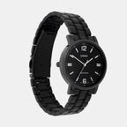 Enticer Women Quartz Black Dial Analog Stainless Steel Watch A2445