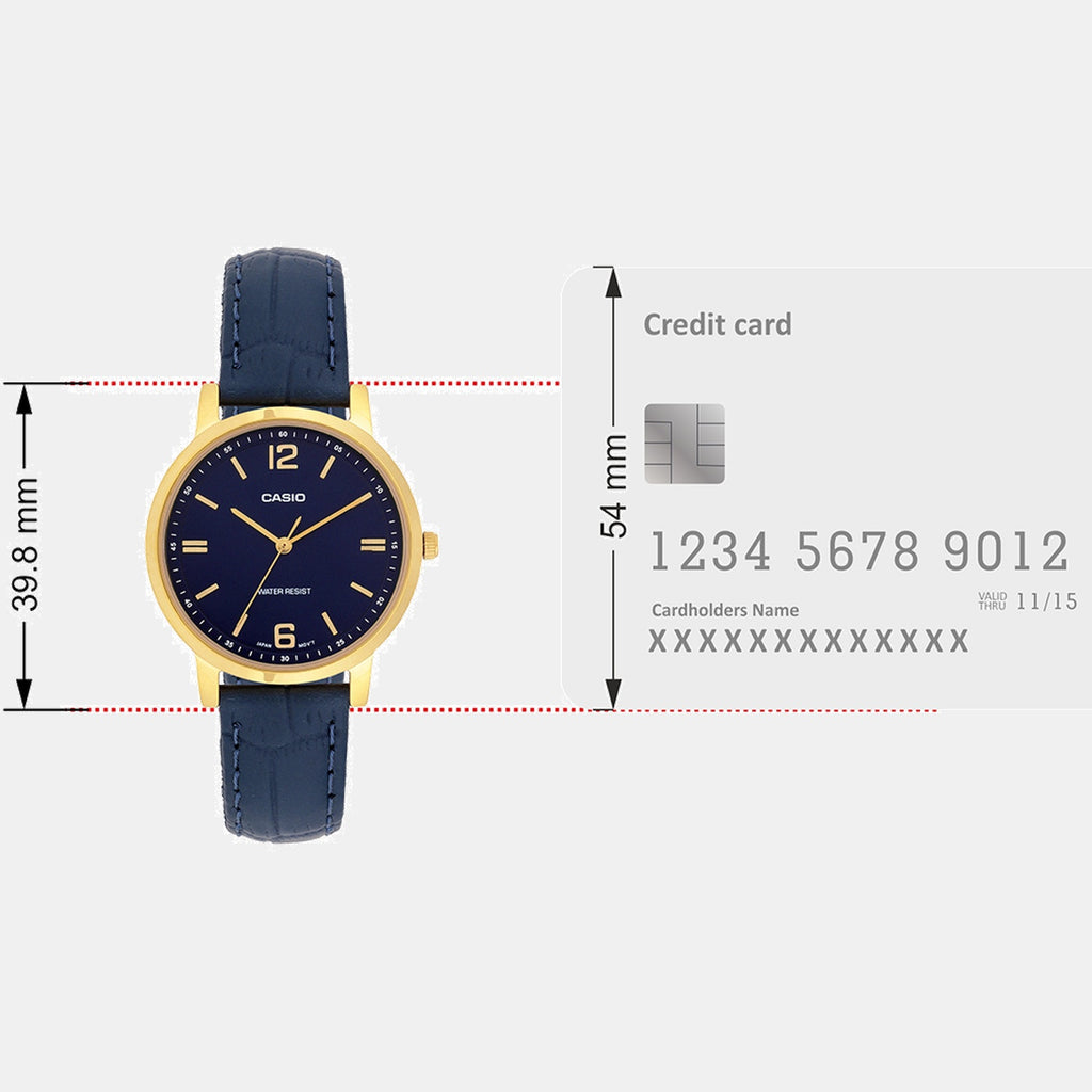 Enticer Women Quartz Blue Dial Analog Leather Watch A2446