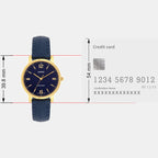 Enticer Women Quartz Blue Dial Analog Leather Watch A2446