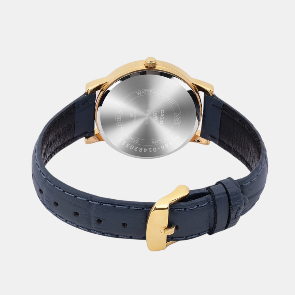 Enticer Women Quartz Blue Dial Analog Leather Watch A2446