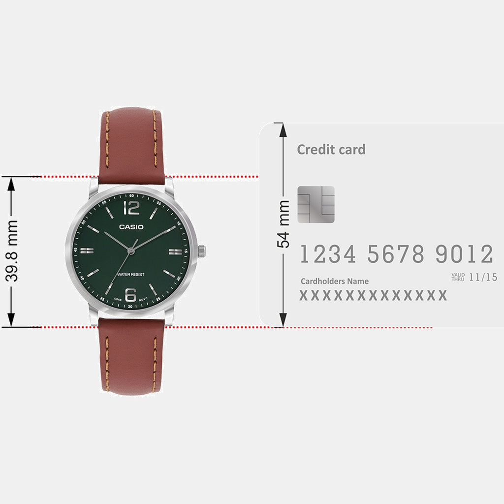 Enticer Women Quartz Green Dial Analog Leather Watch A2447