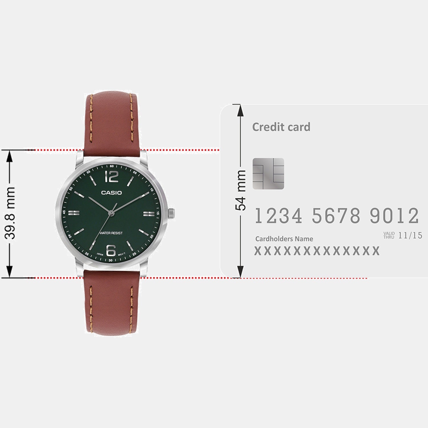 Enticer Women Quartz Green Dial Analog Leather Watch A2447