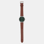 Enticer Women Quartz Green Dial Analog Leather Watch A2447