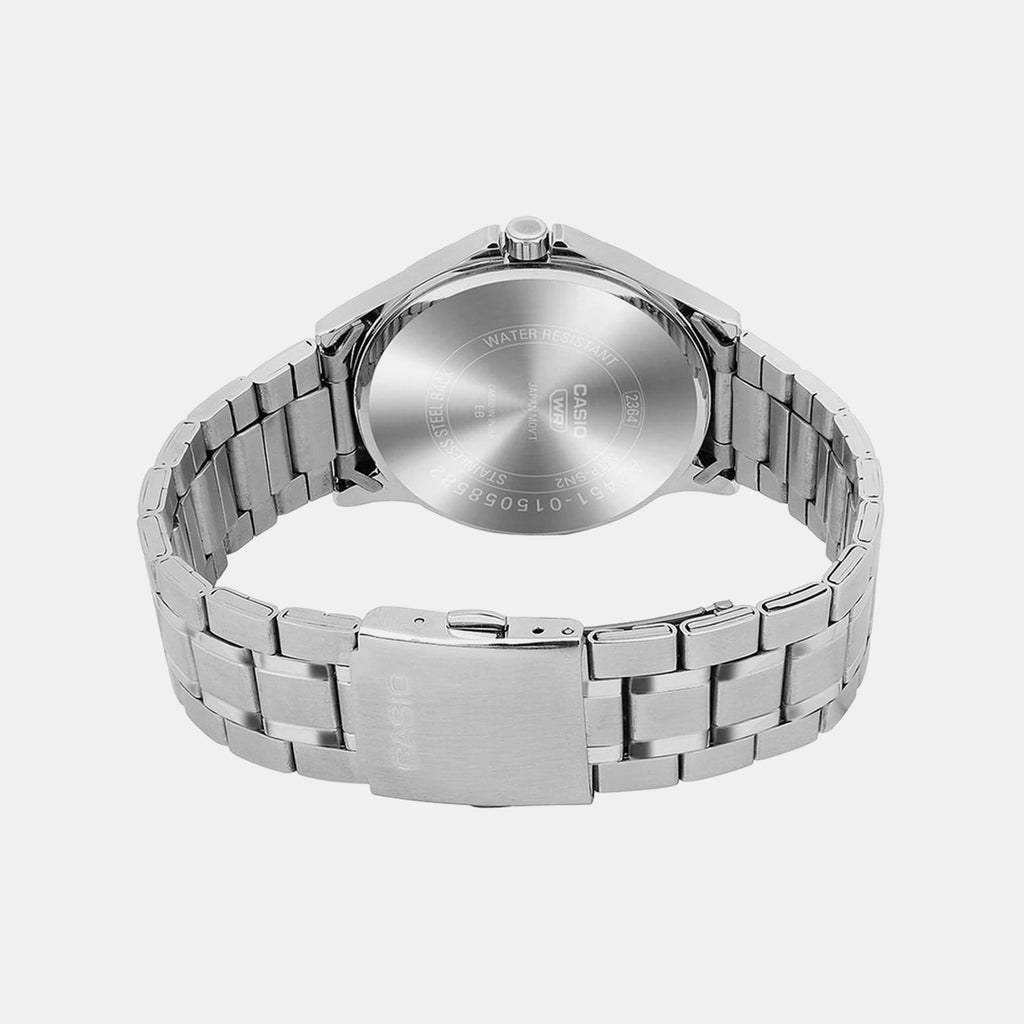 Men Quartz Blue Dial Multi-Function Stainless Steel Watch A2451