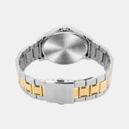 Enticer Men Quartz Champagne Dial Analog Stainless Steel Watch A2453