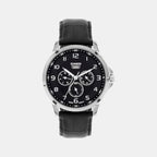 Enticer Men Quartz Black Dial Analog Stainless Steel Watch A2454