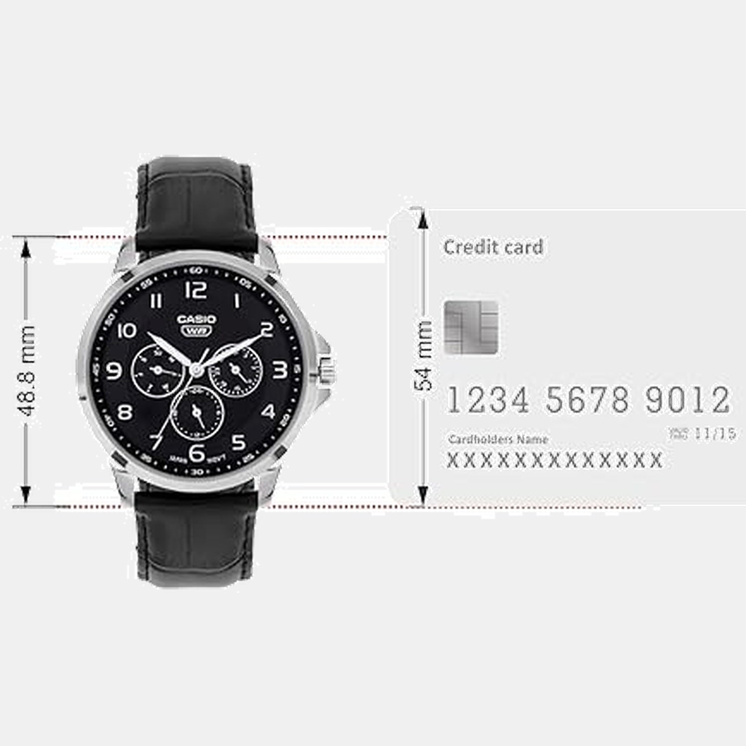 Enticer Men Quartz Black Dial Analog Stainless Steel Watch A2454