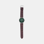 Enticer Men Quartz Green Dial Analog Stainless Steel Watch A2456