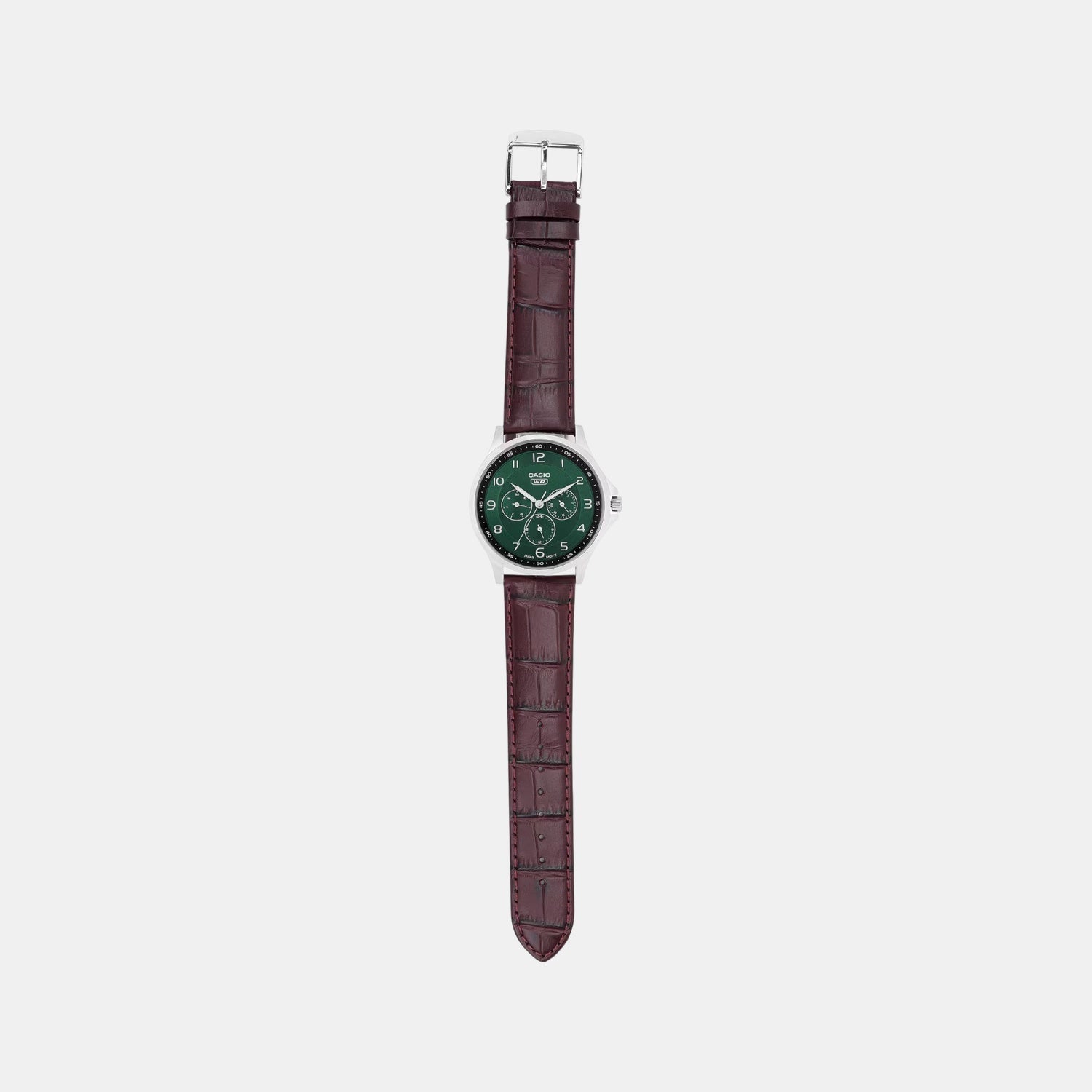 Enticer Men Quartz Green Dial Analog Stainless Steel Watch A2456