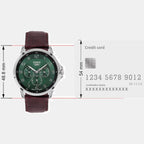 Enticer Men Quartz Green Dial Analog Stainless Steel Watch A2456