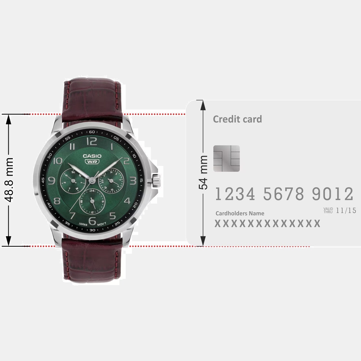 Enticer Men Quartz Green Dial Analog Stainless Steel Watch A2456