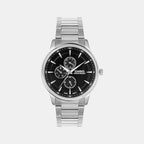 Enticer Men Quartz Blue Dial Analog Stainless Steel Watch A2458