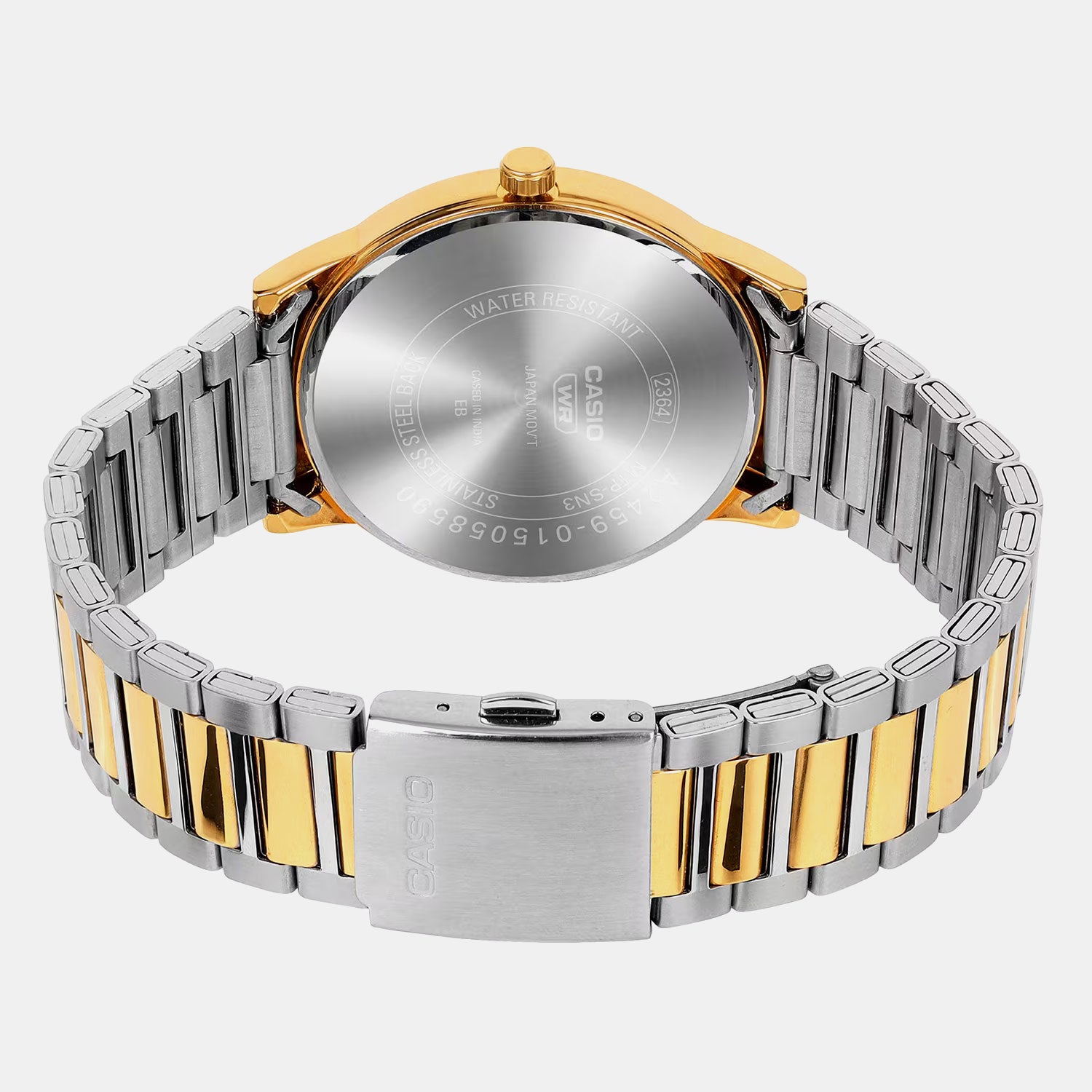 Men Quartz Black Dial Analog Stainless Steel Watch A2459