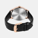 Enticer Men Quartz Silver Dial Analog Leather Watch A2461