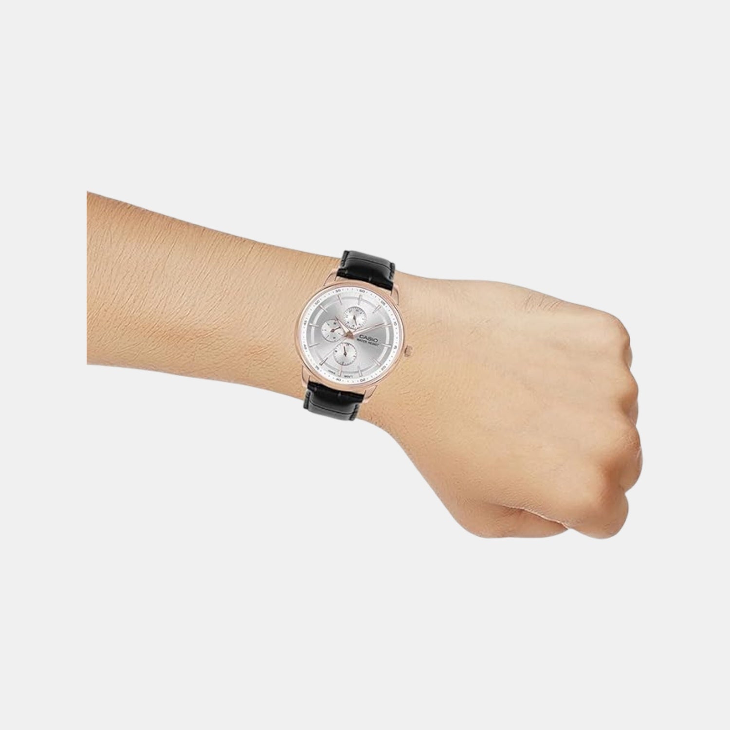 Enticer Men Quartz Silver Dial Analog Stainless Steel Watch A2461