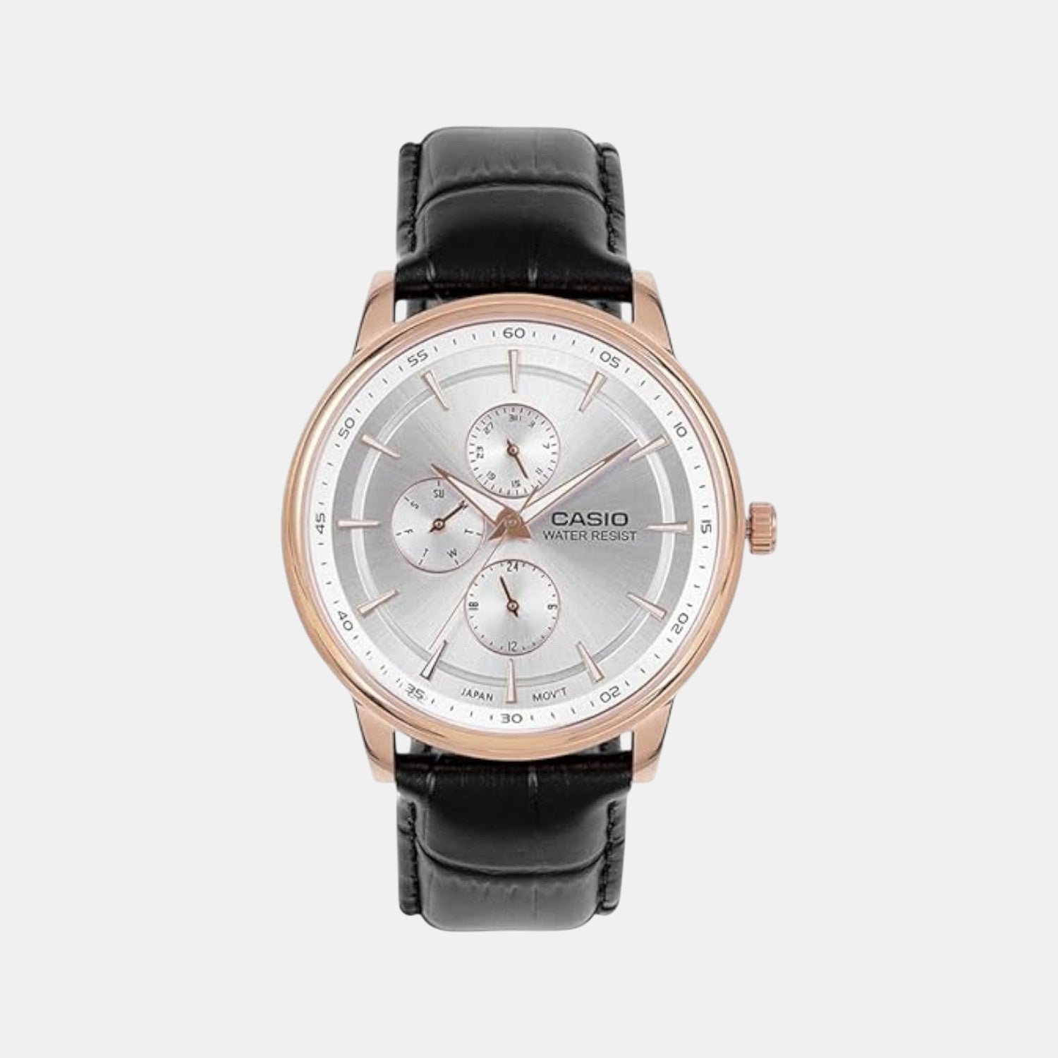 Enticer Men Quartz Silver Dial Analog Stainless Steel Watch A2461