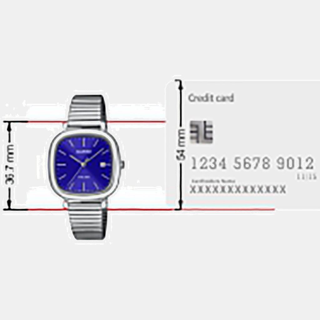 Enticer Women Quartz Blue Dial Analog Stainless Steel Watch A2462