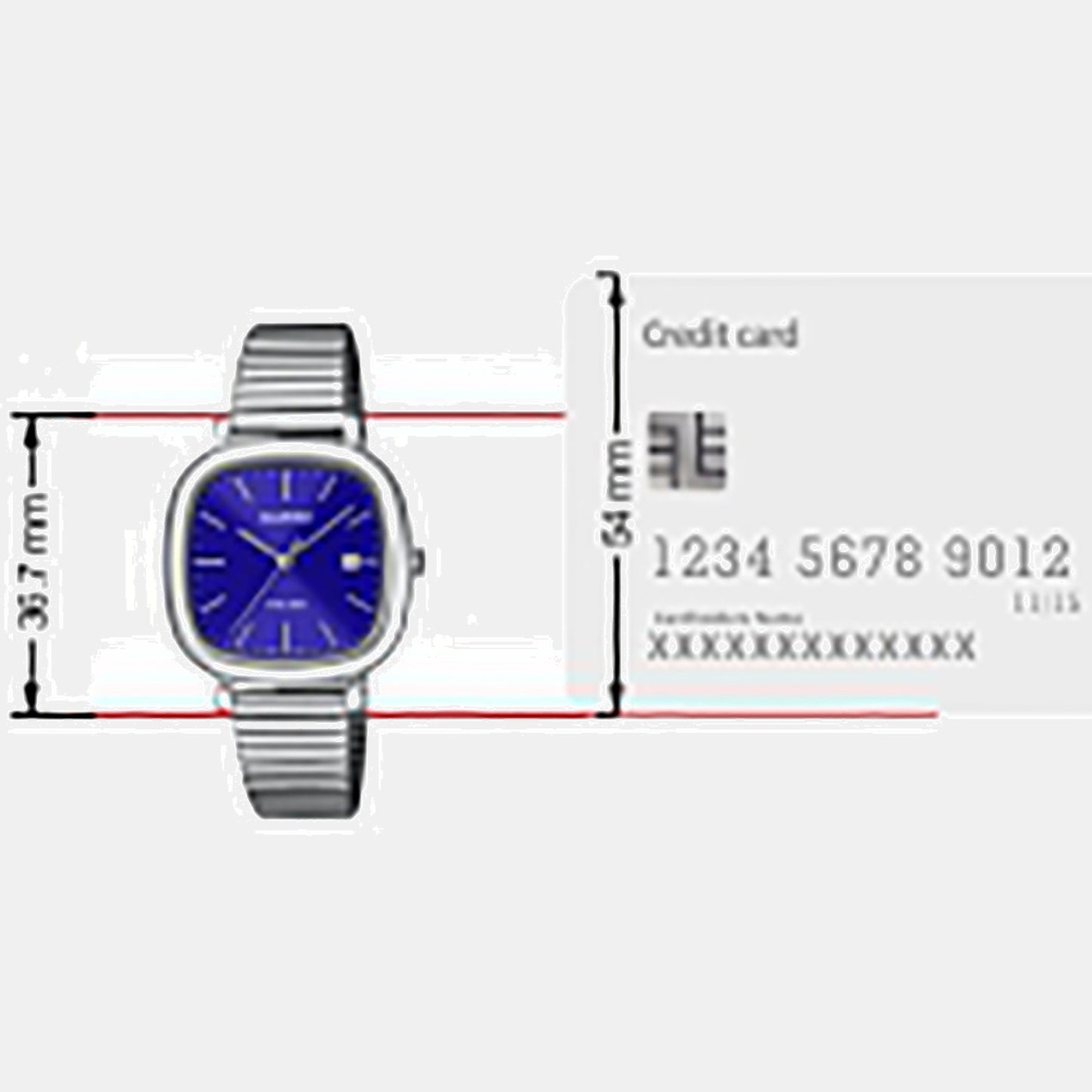 Enticer Women Quartz Blue Dial Analog Stainless Steel Watch A2462