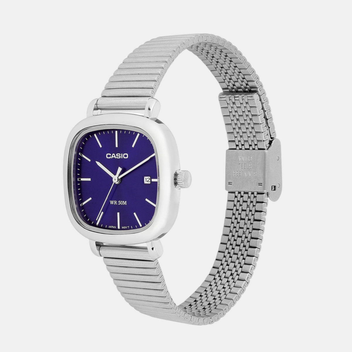 Enticer Women Quartz Blue Dial Analog Stainless Steel Watch A2462