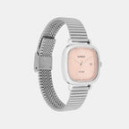 Enticer Women Quartz Peach Dial Analog Stainless Steel Watch LTP-B166D-4AVDF A2463