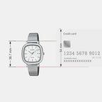 Enticer Women Quartz Silver Dial Analog Stainless Steel Watch A2464