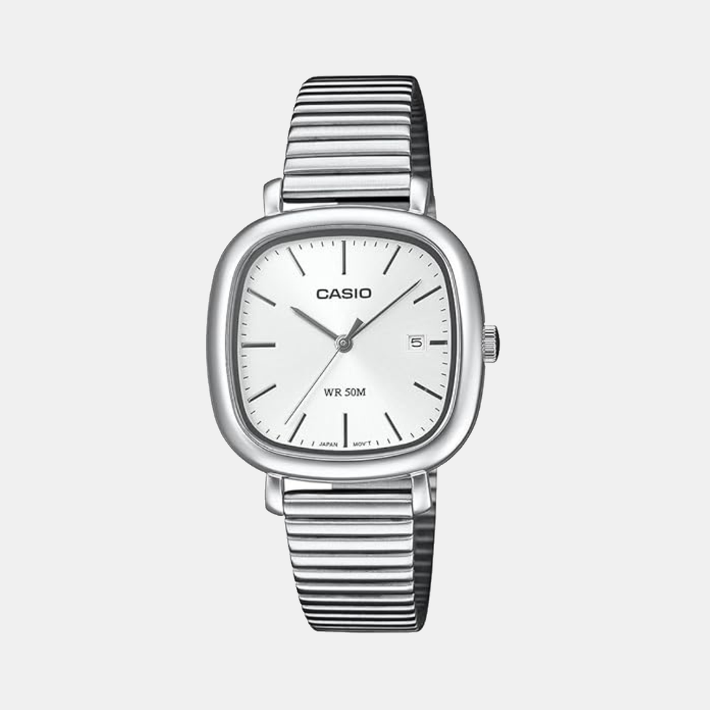 Enticer Women Quartz Silver Dial Analog Stainless Steel Watch A2464