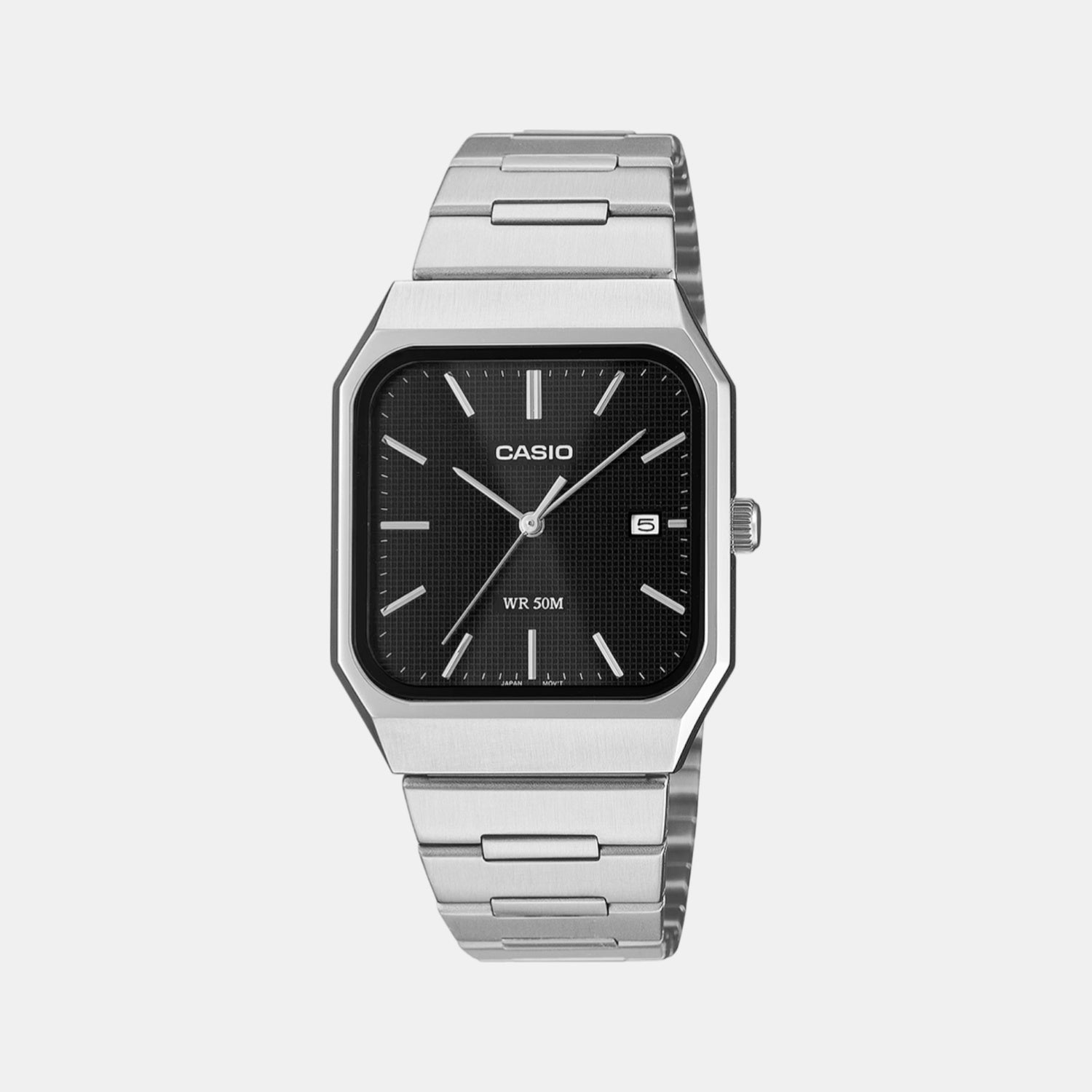 Enticer Men Quartz Black Dial Analog Stainless Steel Watch A2465