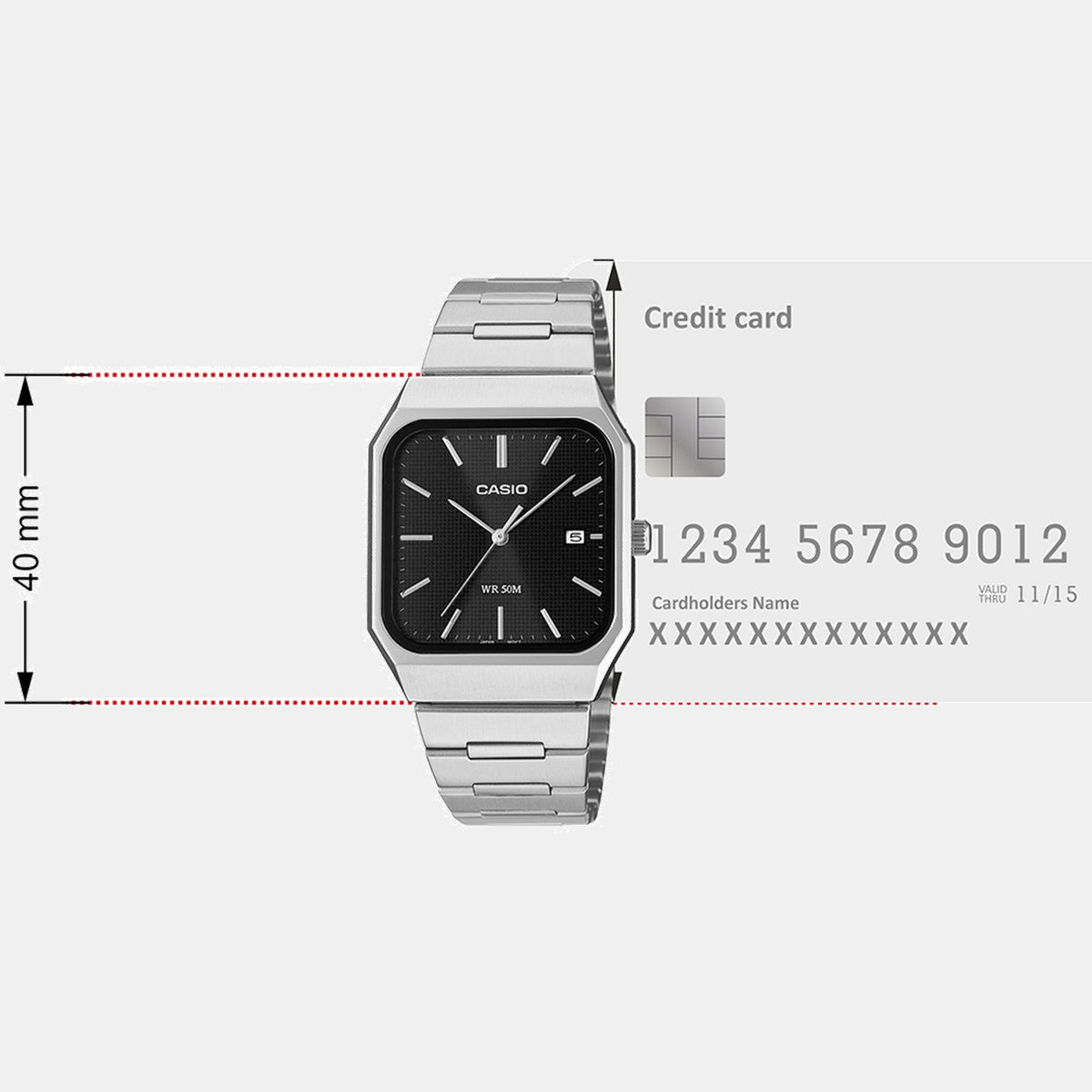 Enticer Men Quartz Black Dial Analog Stainless Steel Watch A2465