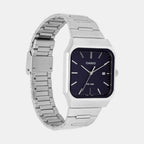 Enticer Men Quartz Blue Dial Analog Stainless Steel Watch A2466