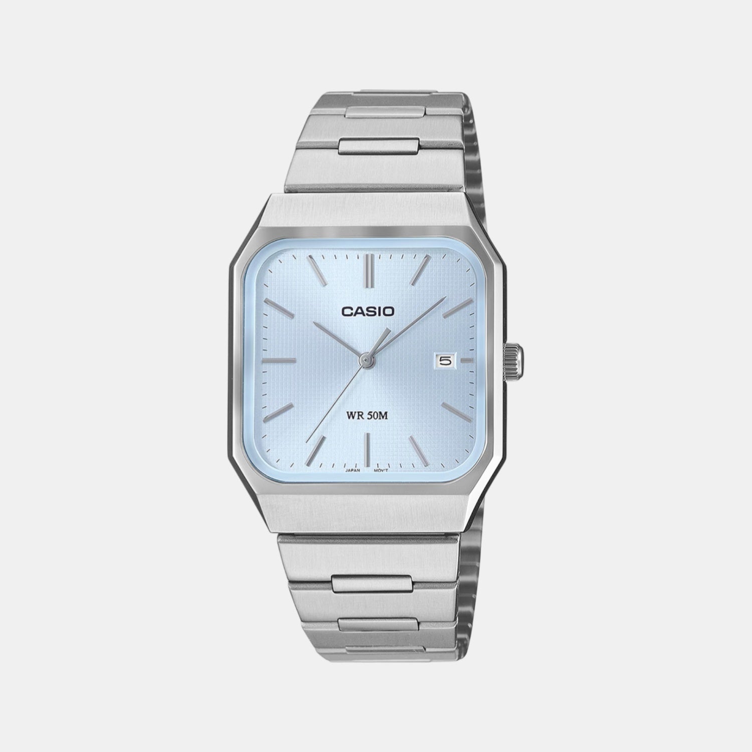 Enticer Men Quartz Sky Blue Dial Analog Stainless Steel Watch A2467