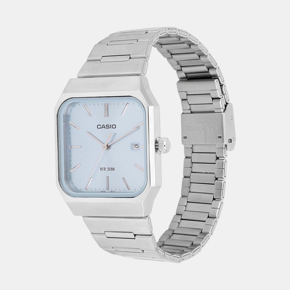 Enticer Men Quartz Blue Dial Analog Stainless Steel Watch A2467