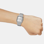 Enticer Men Quartz Silver Dial Analog Stainless Steel Watch A2468