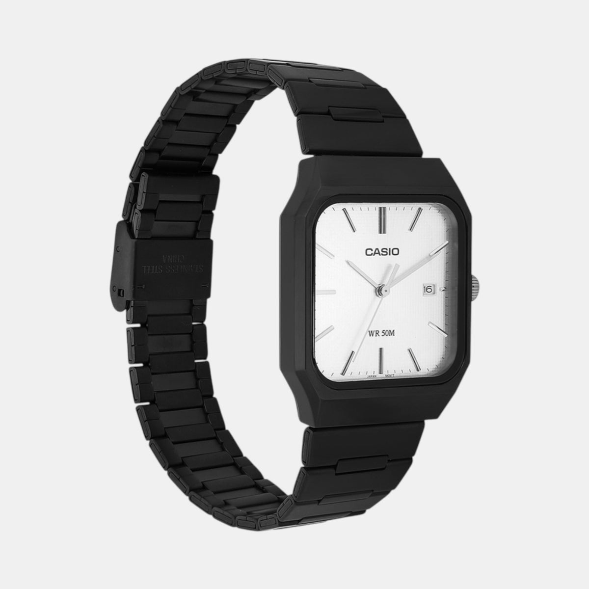 Enticer Men Quartz Silver Dial Analog Stainless Steel Watch A2469