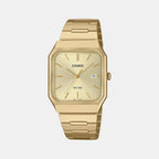 Enticer Men Quartz Gold Dial Analog Stainless Steel Watch A2470