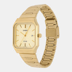 Enticer Men Quartz Gold Dial Analog Stainless Steel Watch A2470