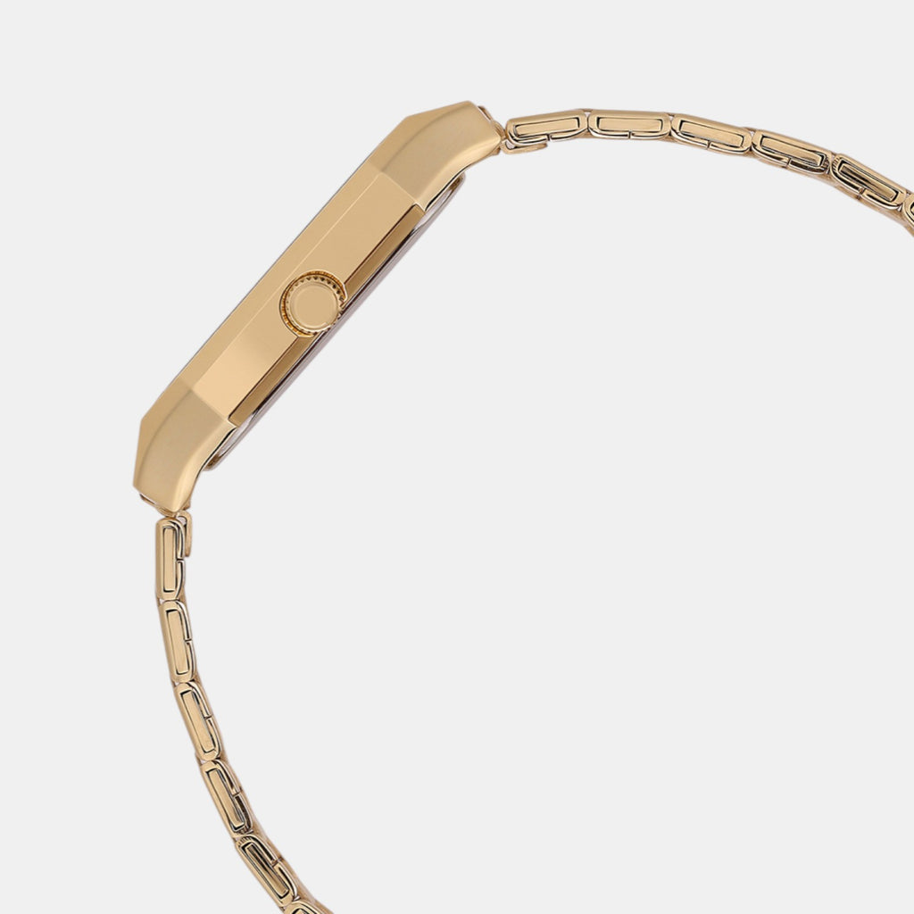 Enticer Men Quartz Gold Dial Analog Stainless Steel Watch A2470