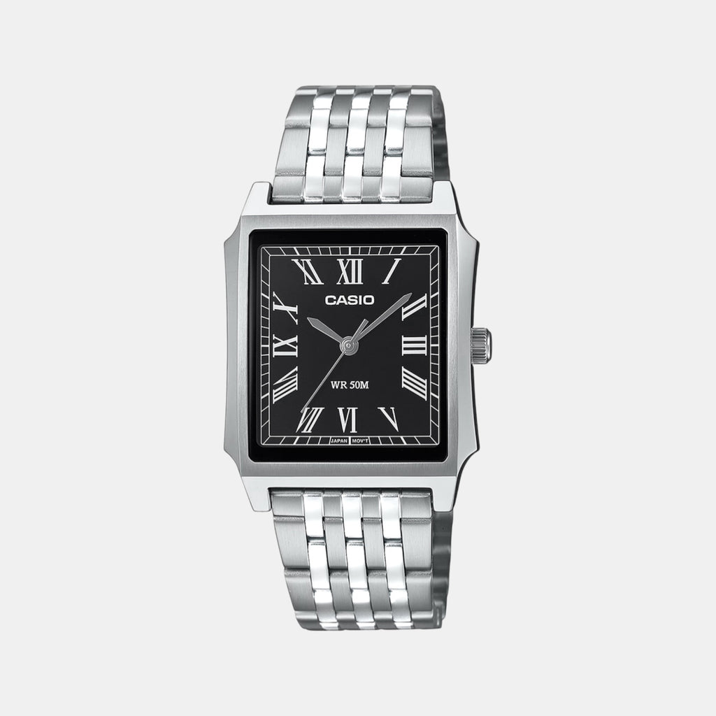 Enticer Men Quartz Black Dial Analog Stainless Steel Watch A2471